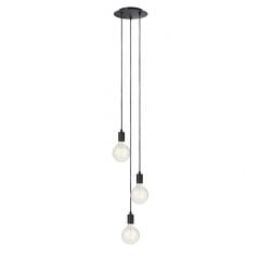 Markslöjd Sky 106334 lampa wisząca 3x60 W czarna