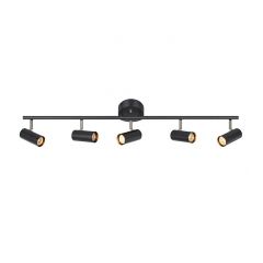 Markslöjd Barcelona 107351 lampa podsufitowa 5x12 W czarna