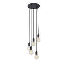 Markslöjd Sky 107467 lampa wisząca 5x60 W czarna