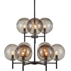 Markslöjd Crown 107921 lampa wisząca powyżej 6x20 W czarna