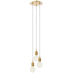 Markslöjd Bronx 108099 lampa wisząca 3x60 W brązowa