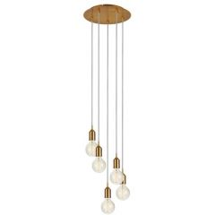 Markslöjd Bronx 108100 lampa wisząca 5x60 W brązowa