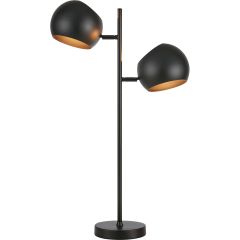 Markslöjd Edgar 108691 lampa stołowa 2x40 W czarna