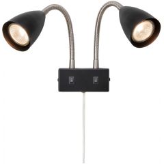 Markslöjd Ciro 108901 kinkiet 2x7 W czarny