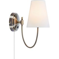 Markslöjd Amar 108908 kinkiet 1x40 W biały-mosiądz