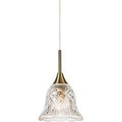 Markslöjd Luna 109011 lampa wisząca 1x40 W mosiądz