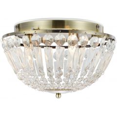 Markslöjd Estelle 109031 lampa podsufitowa 3x20 W mosiądz-przezroczysta