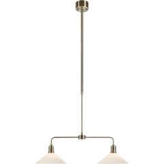 Markslöjd Vela 109160 lampa wisząca 2x W biała-mosiądz