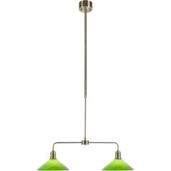 Markslöjd Vela 109161 lampa wisząca 2x W mosiądz-zielona