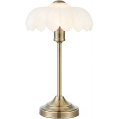 Markslöjd Kurage 109179 lampa stołowa 1x40 W biała-mosiądz