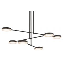 Maytoni Fad MOD070PLL38B3K lampa wisząca 6x7 W czarna