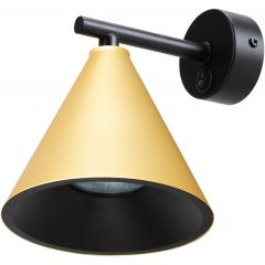 Milagro Cone ML1123 kinkiet 1x10 W czarny-złoty Milagro Cone ML1123 kinkiet 1x10 W czarny-złoty