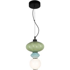 Milagro Ascoli ML1419 lampa wisząca 1x8 W biała-zielona-niebieska