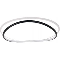 Milagro Halo ML1844 lampa podsufitowa 1x38 W biała-czarna