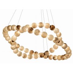 MaxLight Coralys P0623D lampa wisząca 1x78 W złota