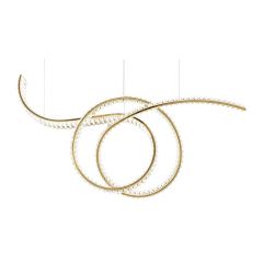 Moosee Wave MSE1501100188 lampa wisząca 1x28 W złota Moosee Wave MSE1501100188 lampa wisząca 1x28 W złota