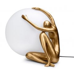 Moosee Uomo MSE1501100453 lampa stołowa 1x40 W biała-złota Moosee Uomo MSE1501100453 lampa stołowa 1x40 W biała-złota