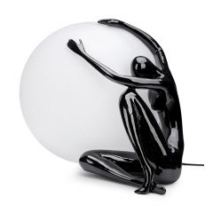 Moosee Uomo MSE1501100454 lampa stołowa 1x40 W biała-czarna Moosee Uomo MSE1501100454 lampa stołowa 1x40 W biała-czarna