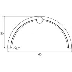 MaxLight Trio Arc W0335 kinkiet 1x16 W czarny