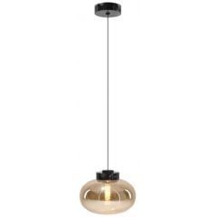 MaxLight Palloncini P0516 lampa wisząca 1x7 W czarna-bursztynowa