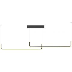 MaxLight Urus P0645 lampa wisząca 1x30 W czarna