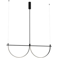 MaxLight Victoria P0688 lampa wisząca 2x40 W czarna