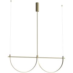 MaxLight Victoria P0689 lampa wisząca 2x40 W złota