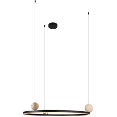 MaxLight Solaris P0702 lampa wisząca 1x58 W czarna