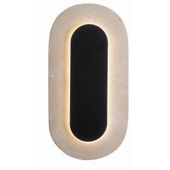 MaxLight Travertino W0393 kinkiet 1x10 W czarny