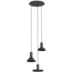 Nowodvorski Lighting Hermanos 10905 lampa wisząca 3x10 W czarna