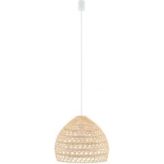 Nowodvorski Lighting Boho 11151 lampa wisząca 1x25 W biała-drewno