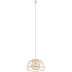 Nowodvorski Lighting Krabi 11158 lampa wisząca 1x25 W biała-drewno