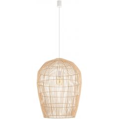 Nowodvorski Lighting Haiti 11165 lampa wisząca 1x25 W biała-drewno