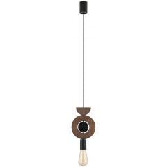 Nowodvorski Lighting Drops Wood 11176 lampa wisząca 1x25 W czarna-drewno