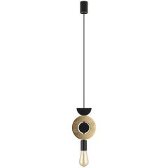 Nowodvorski Lighting Drops Wood 11180 lampa wisząca 1x25 W czarna-złota