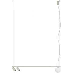 Nowodvorski Lighting Fourty III 11450 lampa wisząca 3x10 W szary/popielaty