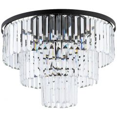 Nowodvorski Lighting Cristal 7627 plafon x25 W czarny-przezroczysty