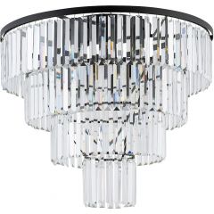 Nowodvorski Lighting Cristal 7630 plafon x25 W czarny-przezroczysty