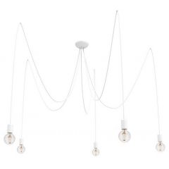 Nowodvorski Lighting Spider 9744 lampa wisząca 5x25 W biała