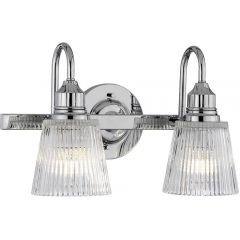 Quintiesse Addison QNADDISON2BATH kinkiet 2x3 W chrom-przezroczysty