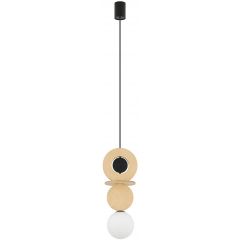 Nowodvorski Lighting Drops Wood 11173 lampa wisząca 1x12 W czarna