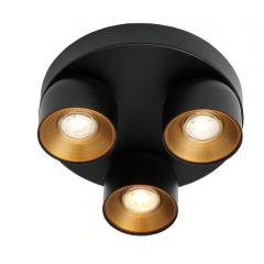 Nordlux Pitcher 2310420103 lampa podsufitowa 3x10 W czarna
