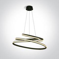 One Light Charma 63046AB lampa wisząca 1x45 W czarna