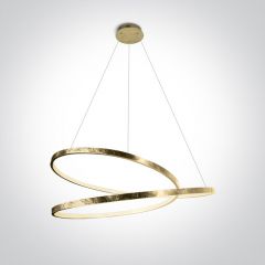 One Light Randa 63068ABS lampa wisząca 1x40 W mosiądz