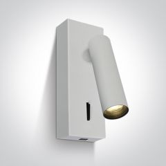 One Light Kandila 65746AWW kinkiet 1x3 W biały