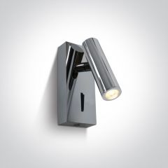 One Light Kandila 65746CW kinkiet 1x3 W chrom