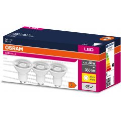 Osram Value 4058075599888 żarówki led multipack 3x4.5 W 3000 K gu10