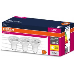 Osram Value 4058075599949 żarówki led multipack 3x4.5 W 3000 K gu10