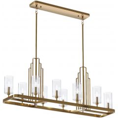 Quintiesse Kimrose QNKIMROSE10BNB lampa wisząca x40 W mosiądz