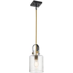 Quintiesse Kitner QNKITNERPNBR lampa wisząca 1x60 W mosiądz
